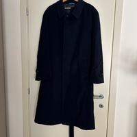 Loden cappotto elegante in lana Blu navy taglia 54