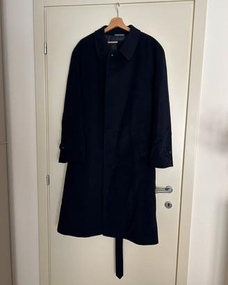 Loden cappotto elegante in lana Blu navy taglia 54