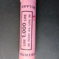 Rotolino di monete da lire 20 anno 1973
