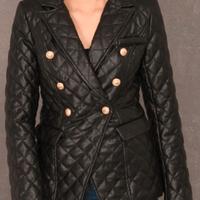 Giacca similpelle trapuntata tg xl