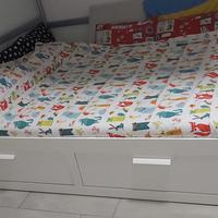 LETTO DOPPIO/DIVANO IKEA GIÀ SMONTATO 