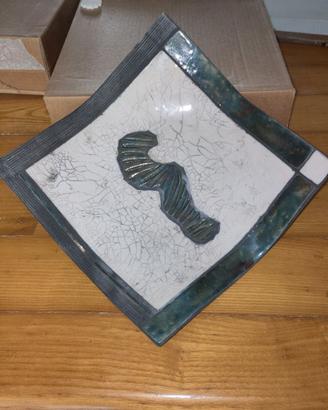 Centrotavola ceramica raku