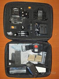 action cam 4K con accessori
