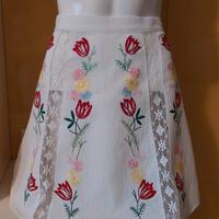 Grembiule vintage ricamo a mano 