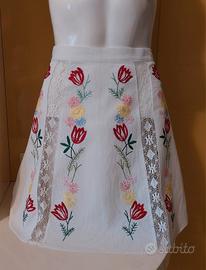 Grembiule vintage ricamo a mano 