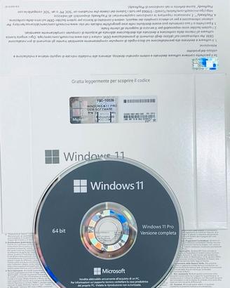 Box S.O. MICROSOFT Windows 11 PROF 24H2 e Dvd