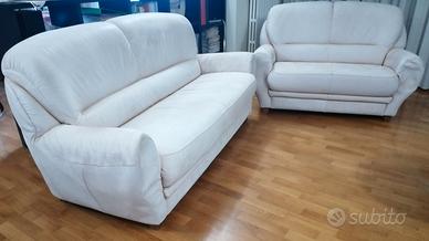 Divano in Pelle (Due posti) - in pelle Nabuk -