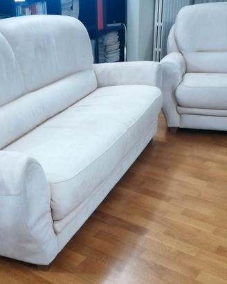 Divano in Pelle (Due posti) - in pelle Nabuk -