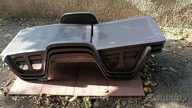 3 lettini come nuovi da terrazza o giardino