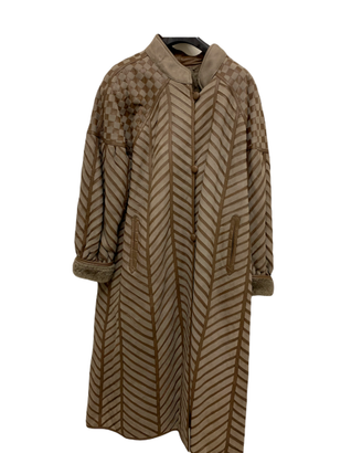 Cappotto da donna Shearling con finiture in pelle 