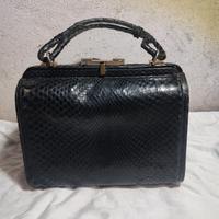 Borsa pelle nera vintage 