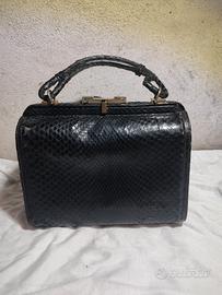 Borsa pelle nera vintage 