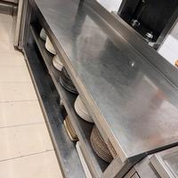 Mobile con piano di lavoro Inox