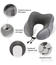 Cuscino da viaggio e cervicale con accessori
