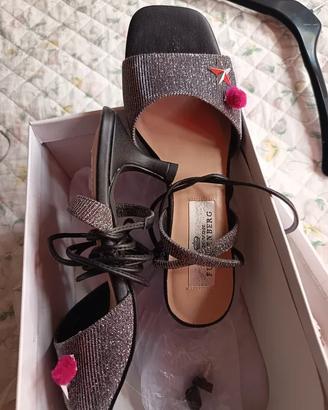 Egon von Furstenberg scarpe donna nere/argento