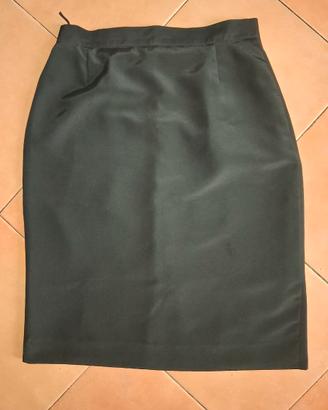 Gonna Basic nera Donna/Signora Longuette classica