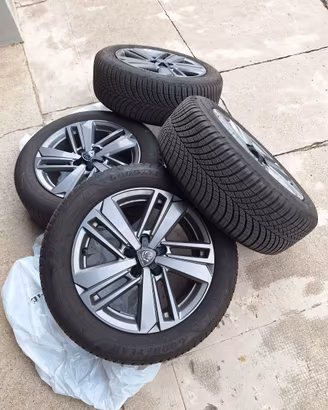 4 cerchi + gomme Peugeot 2025