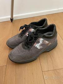 Scarpe Hogan, interactive grigio argento