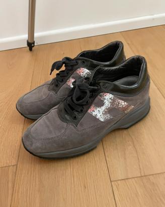 Scarpe Hogan, interactive grigio argento