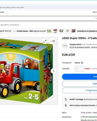 Lego Duplo 10524 - Il Trattore