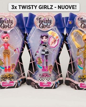 3 bambole Twisty Girlz nuove sigillate