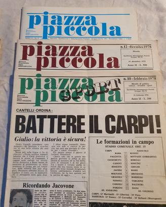 Rivista Piazza Piccola vari numeri