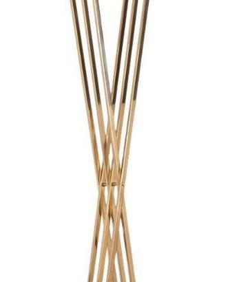 Appendiabiti vintage anni '60 in marmo e ottone