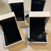 Lotto 4 scatole Pandora bianche per gioielli