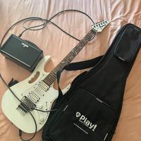 chitarra elettrica ibanez jem junior + accessori