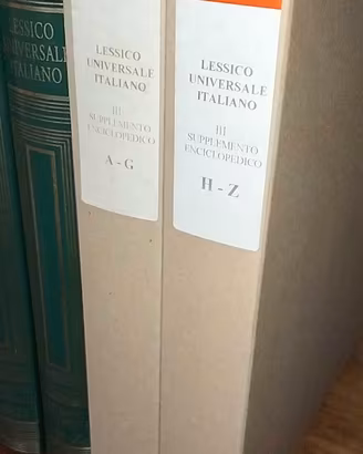 ENCICLOPEDIA TRECCANI Lessico Universale Italiano 