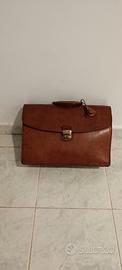 borsa porta documenti in cuoio 