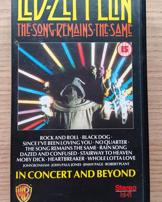 Videocassetta Led Zeppelin "The song remains the s