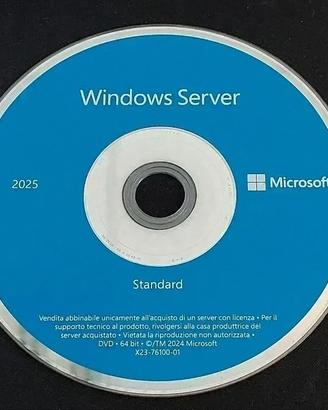 Disco Windows Server 2025 Standard