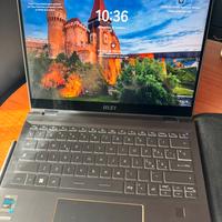 Pc touchscreen MSI flip I7 2in1 tablet