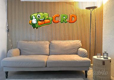 Divano 3 posti grigio