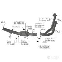 COLLETTORI LEOVINCE HONDA TRANSALP XL750 ACCIAIO