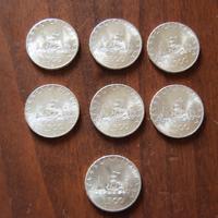7 monete 500 lire argento anno 1966