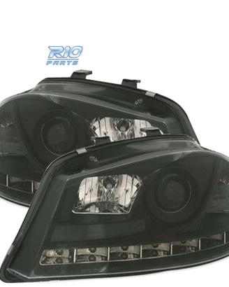 FARI SEAT IBIZA CORDOBA 6L 02-08 DRL NERI H1 H1