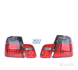 FANALI A LED BMW E46 98-01 ROSSO SCURO LOOK M3