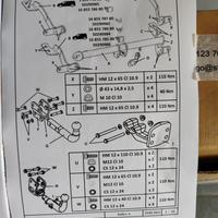 gancio traino doblò, combo, rifter, partner