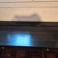 scrivania ikea marrone nero hemnes