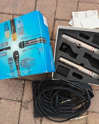 microfoni AKG 1000 più aste di supporto 