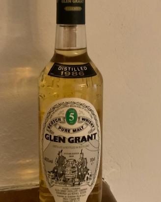 Glen Grant Pure Malt Scotch Whisky 5 YearsOld 1986