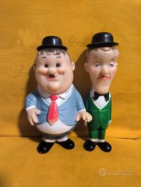 Pupazzi in gomma Stanlio e Ollio - Ledra Plastic