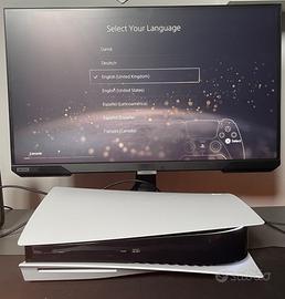 PS5 con DISCO + 1 joypad + 1 gioco sigillato