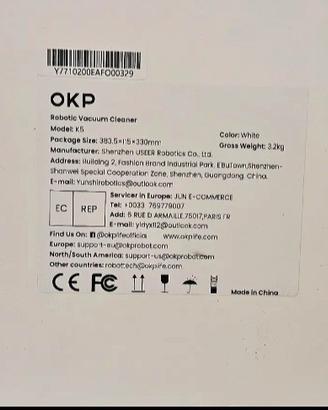 Robot aspirapolvere okp k5 