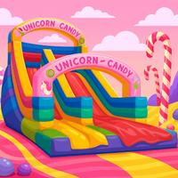 Gonfiabile unicorno candy