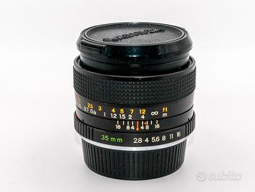 OBIETTIVO YASHICA ML 35 35mm f/2,8 CONTAX