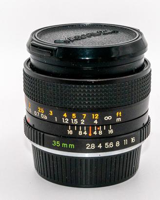 OBIETTIVO YASHICA ML 35 35mm f/2,8 CONTAX