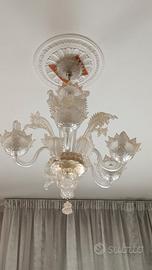 Lampadario vetro di Murano